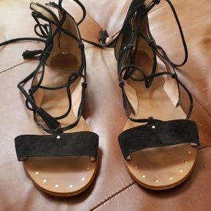 Madewell black strappy sandals